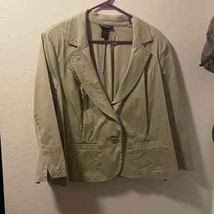Lane Bryant tan blazer